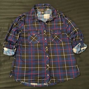 Plaid Light Weight Button Down